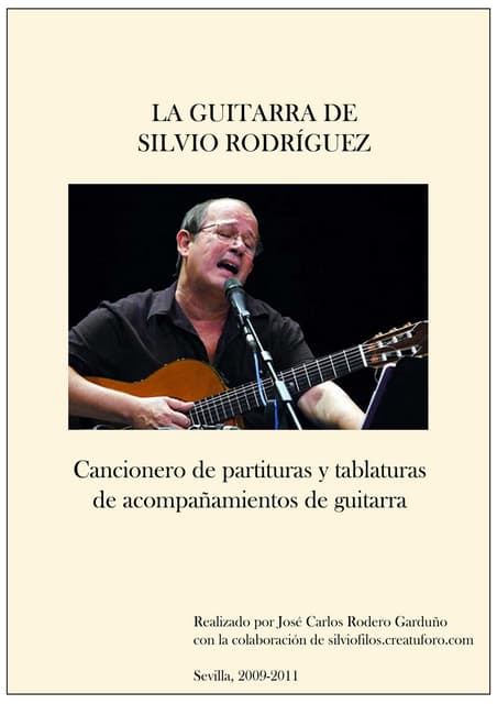 cancionero de silvio rodriguez para guitarra